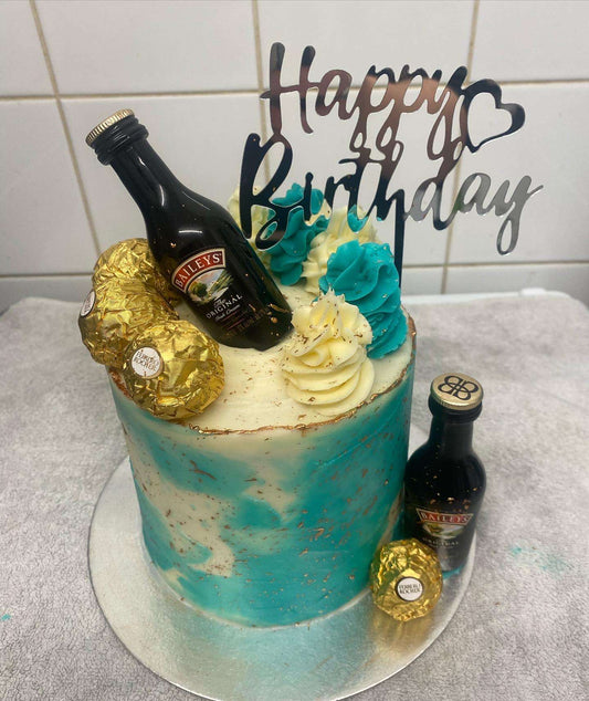 drink inspired birthday cake